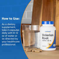 Thumbnail for Nutricost Valerian Root Extract 120 Capsules for 60 Servings Per Bottle - Vegetarian, GMO Free and Gluten Free