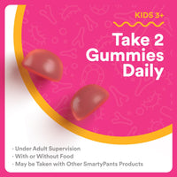 Thumbnail for SmartyPants Kids Probiotic & Prebiotic Gummies for Digestive Health: Gut Health Supplement, Clinically Studied Prebiotic for Immune Support, Strawberry, 60 Count (30 Day Supply)