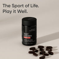 Thumbnail for Sports Research Tart Cherry Capsules - Made from Montmorency Tart Cherries - Non-GMO & Gluten Free - 60 Liquid Softgels