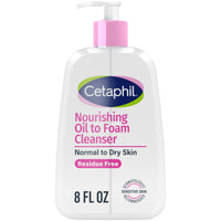 Thumbnail for Cetaphil Nourishing Oil to Foam Facial Cleanser for Normal to Dry Skin, up to 24 Hour Hydration, 8 fl oz