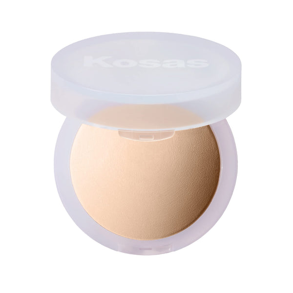 Kosas Cloud Set Baked Setting Powder, Face Powder Makeup for Shine Control, Soft Natural Finish, Clean Beauty Formula, Feathery, Sheer Light Medium