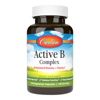 Thumbnail for Carlson - Active B Complex, Energy Production, Immune Function & Stress Management (120 Capsules)