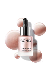 Thumbnail for ICONIC LONDON Illuminator - Liquid Highlighting Drops for a Radiant Glow, Cruelty-Free, Vegan Makeup, Shine (Pink Pearl) 0.45 Fl oz