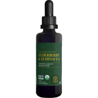 Thumbnail for Global Healing USDA Organic Elderberry & Echinacea Liquid Supplement Tincture | Antioxidant Immune Support Against Harmful Organisms for Adults and Kids, Vegan, Non-GMO, 1-Month Supply (2 Oz)