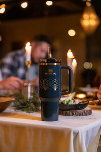 Thumbnail for Stanley Quencher H2.0 Tumbler with Handle and Straw 40 oz | Flowstate 3-Position Lid | Cup Holder Compatible for Travel | Insulated Stainless Steel Cup | BPA-Free | Forrest Gloss Deco