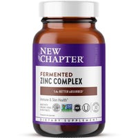 Thumbnail for New Chapter Zinc Supplement, Fermented Zinc Complex, ONE Daily for Immune Support + Skin Health, Mineral-Balancing Formula Rich in Copper, Easy to Swallow & Digest, 30 Count (1 Month Supply)