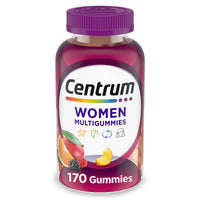 Thumbnail for Centrum MultiGummies Gummy Multivitamin for Women, Multivitamin/Multimineral Supplement with Vitamin D3, B and Antioxidants, Assorted Fruit Flavor - 170 Count