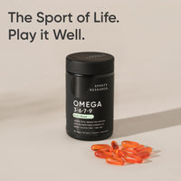 Thumbnail for Sports Research® Vegan Omega 3-6-7-9 - 1200 mg of Multi-Spectrum Omega Fatty Acids Certified Non-GMO Formula with Sea Buckthorn & Borage Oil - 90 Veggie Softgels