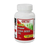 Thumbnail for Deva Vegan Vitamins Chia Seed Oil 500 Mg Vcap, 90 Count
