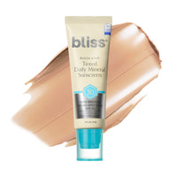 Thumbnail for Bliss Block Star SPF 30 Daily Tinted Mineral Sunscreen with Zinc Oxide - All Skin Tones - 100% Mineral Broad Spectrum Sunscreen with Titanium Dioxide & Antioxidant Blend- 1.4 fl oz.