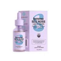 Thumbnail for Lemme Irish Sea Moss Organic Liquid Drops with Vitamin D3 and Biotin for Trace Mineral Support, Immunity, Hair, Skin & Nails, Brain Health - Gluten & Sugar Free, Non GMO, 1 oz, 30 Servings