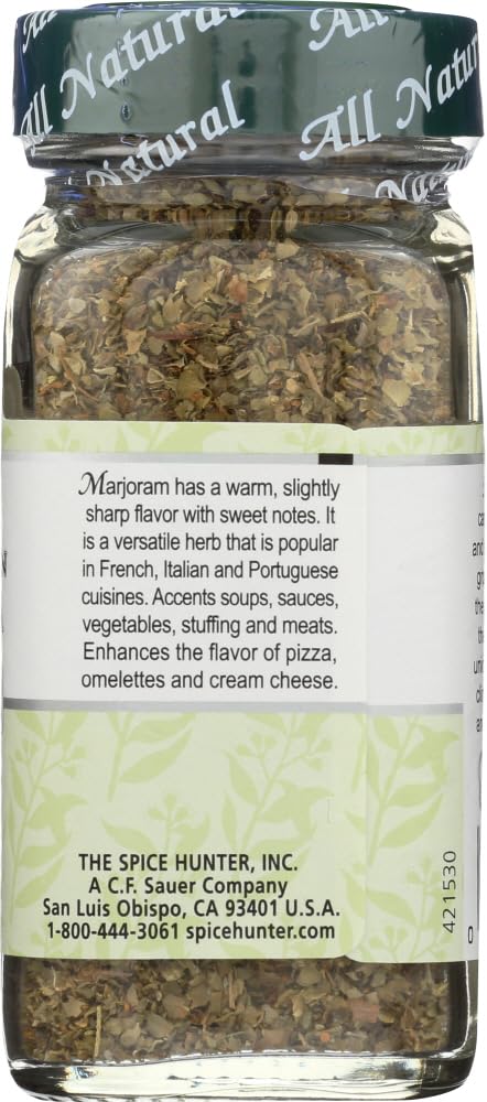 The Spice Hunter Marjoram, 0.30-Ounce Jar (Pack of 6)
