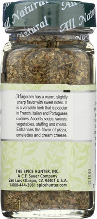 Thumbnail for The Spice Hunter Marjoram, 0.30-Ounce Jar (Pack of 6)
