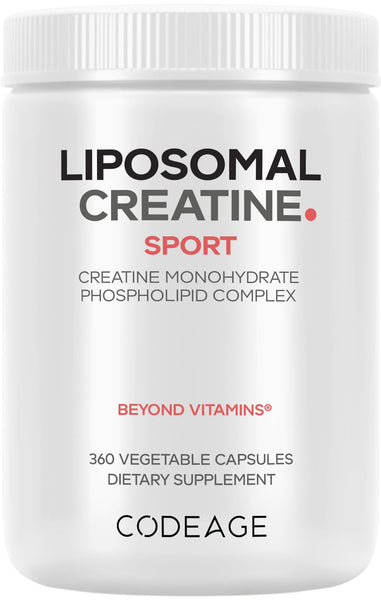 Codeage Liposomal Creatine Monohydrate Supplement, Pure Creatine 2500mg - 3 Months Supply, Micronized, Creatinine Muscles Sports Nutrition and Athletes, Non-GMO - 360 Capsules