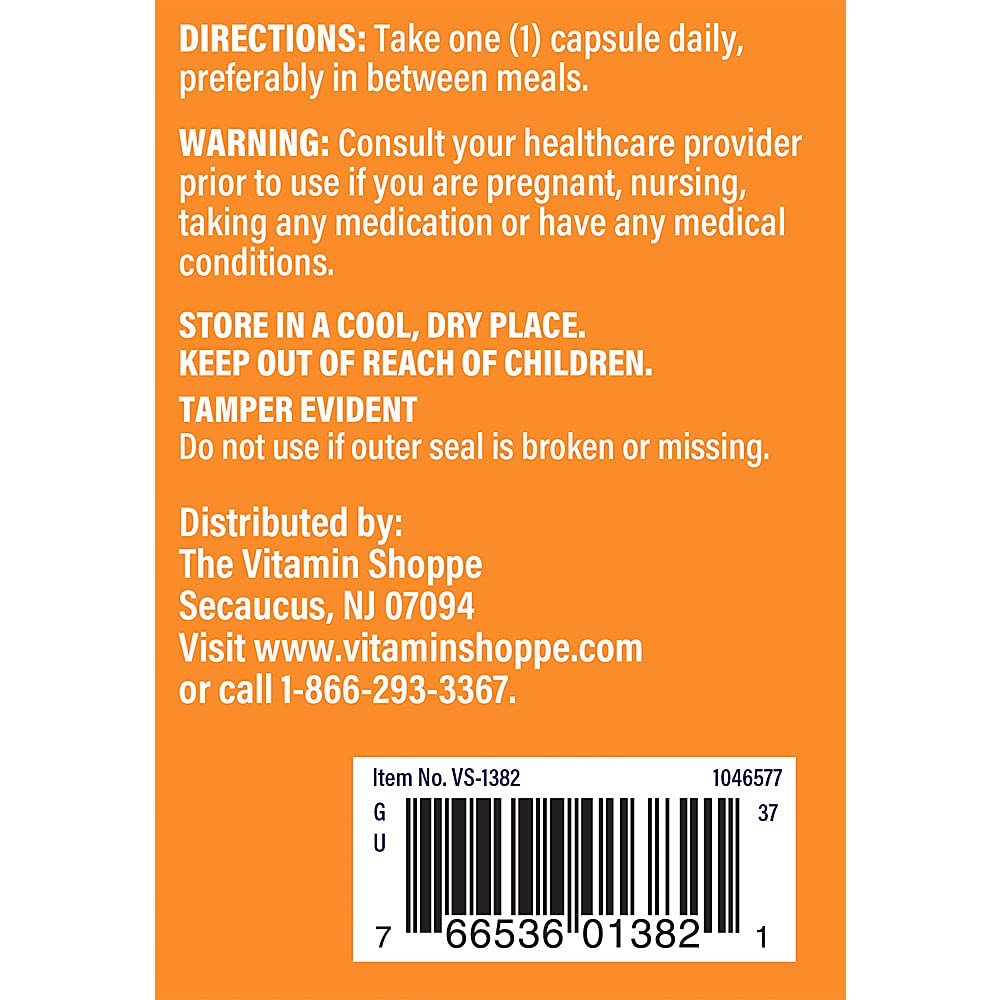 The Vitamin Shoppe L-Arginine 500MG - Nitric Oxide Production, Circulation & Exercise Performance Support (300 Capsules)