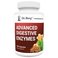 Thumbnail for Dr. Berg Advanced Digestive Enzymes with Apple Cider Vinegar - Includes Digestive Health Ingredients Like Betaine Hydrochloride (HCI), Ginger Root & Peppermint Leaf - 180 Capsules