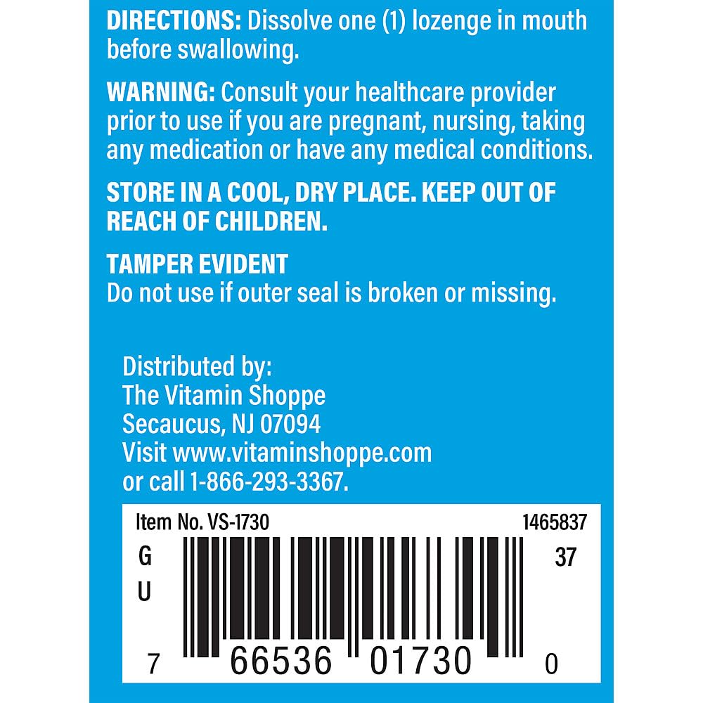 The Vitamin Shoppe Vitamin B12 1,000MCG - Energy Production, Nervous System & Red Blood Cell Support, Daily B Vitamin