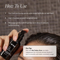 Thumbnail for Arey To The Root Hair Serum for Women & Men | Slows Grey Hair Growth & Preserves Pigment in 3-6 Months | Promotes Healthier Hair & Adds Volume | Vegan, Oil-Free, Scent-Free Formula (1 Month)