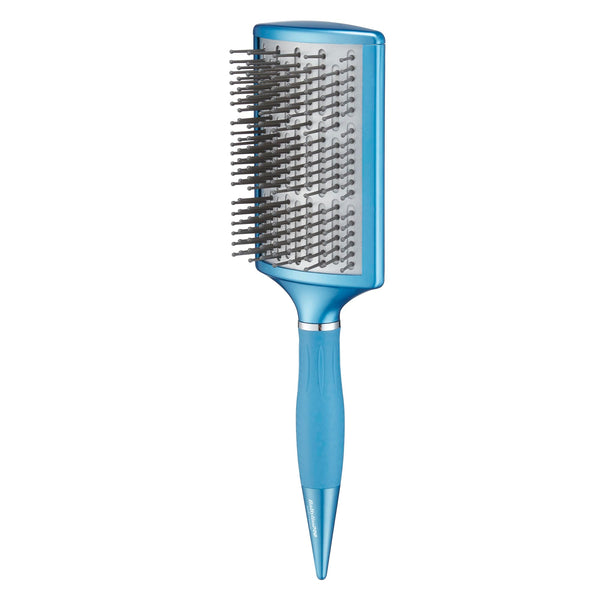 BaBylissPRO Nano Titanium Curved Paddle Brush, Extra-Wide Titanium Ceramic Blow Dryer Brush, Ionic Technology, Smooth, Frizz-Free Styling, Fast Blowouts
