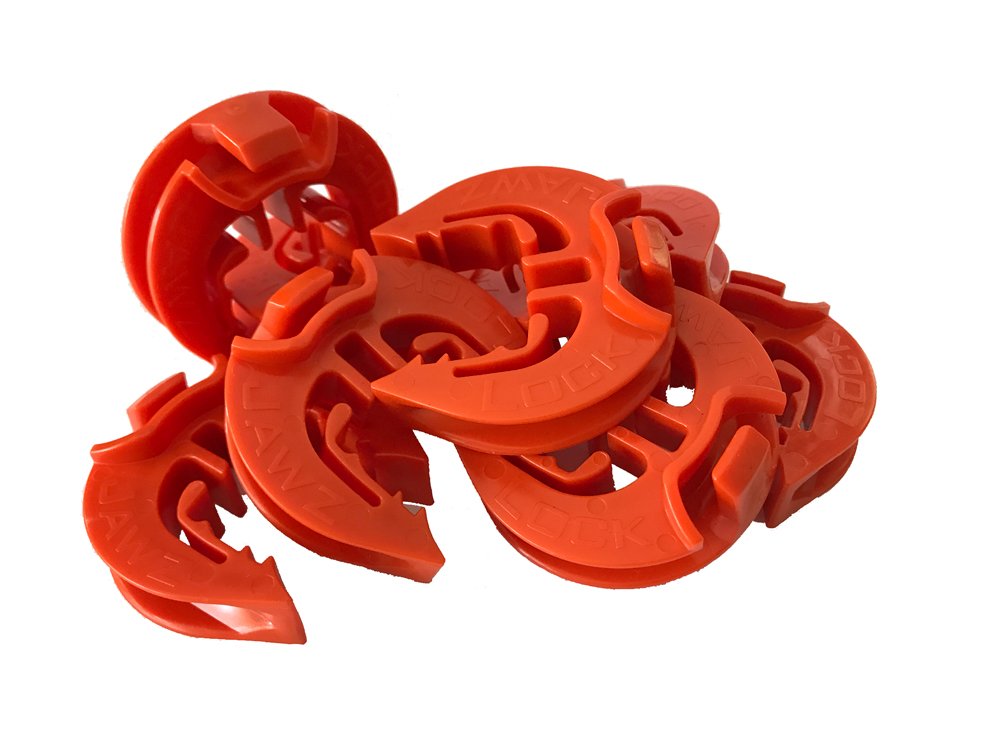LockJawz T-Post Fence Insulator Orange