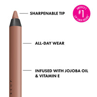 Thumbnail for NYX PROFESSIONAL MAKEUP Line Loud Lip Liner, Longwear and Pigmented Lip Pencil with Jojoba Oil & Vitamin E - Global Citizen (Medium Neutral Nude)