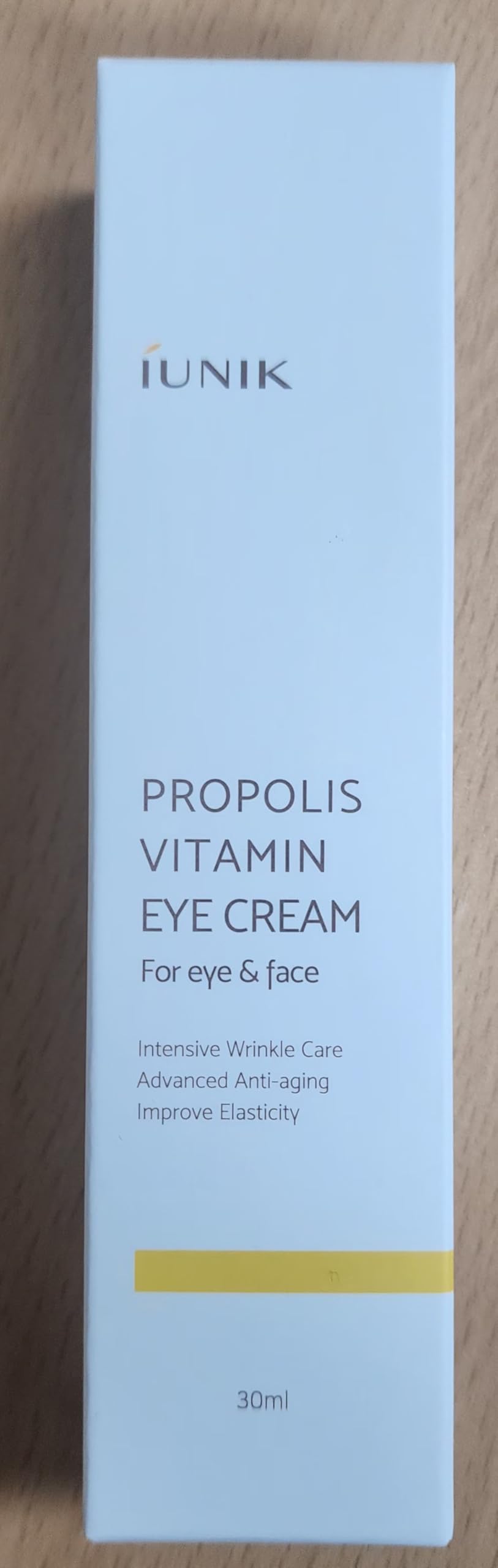 IUNIK Propolis Vitamin C Face & Eye Cream with Vegetable Oil, 1.01 Fl Oz Dullness Dark Circles Puffiness Smooths Under Eyes 24 Hour Hydration For Sensitive Oily Acne-prone skin VEGAN