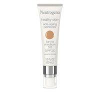 Thumbnail for Neutrogena Healthy Skin Anti-Aging Perfector Tinted Facial Moisturizer and Retinol Treatment with Broad Spectrum SPF 20 Sunscreen with Titanium Dioxide, 50 Tan to Medium, 1 fl. oz