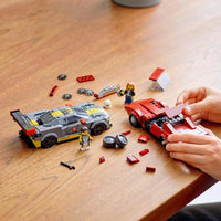Thumbnail for LEGO 76903 Speed Champions Chevrolet Corvette C8.R Race Car and 1969 CC Racing Model, Toy Cars Building Kit for Kids 8 Plus Years Old, 2 Sports Models