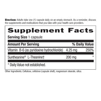 Thumbnail for Country Life Suntheanine L-Theanine – 60 Vegan Capsules | Natural Stress Relief Supplement with Inositol | Promotes Relaxation, Focus & Better Sleep | Certified Gluten-Free, Non-Drowsy Formula