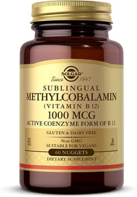 Thumbnail for Solgar Methylcobalamin (Vitamin B12) 5000 mcg, 60 Nuggets - Cherry Flavor - Supports Energy Metabolism - Body-Ready, Active Form - Non-GMO, Vegan, Gluten Free - 60 Servings
