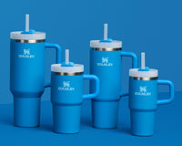 Thumbnail for Stanley Quencher H2.0 Tumbler with Handle and Straw 40 oz | Flowstate 3-Position Lid | Cup Holder Compatible for Travel | Insulated Stainless Steel Cup | BPA-Free | Azure
