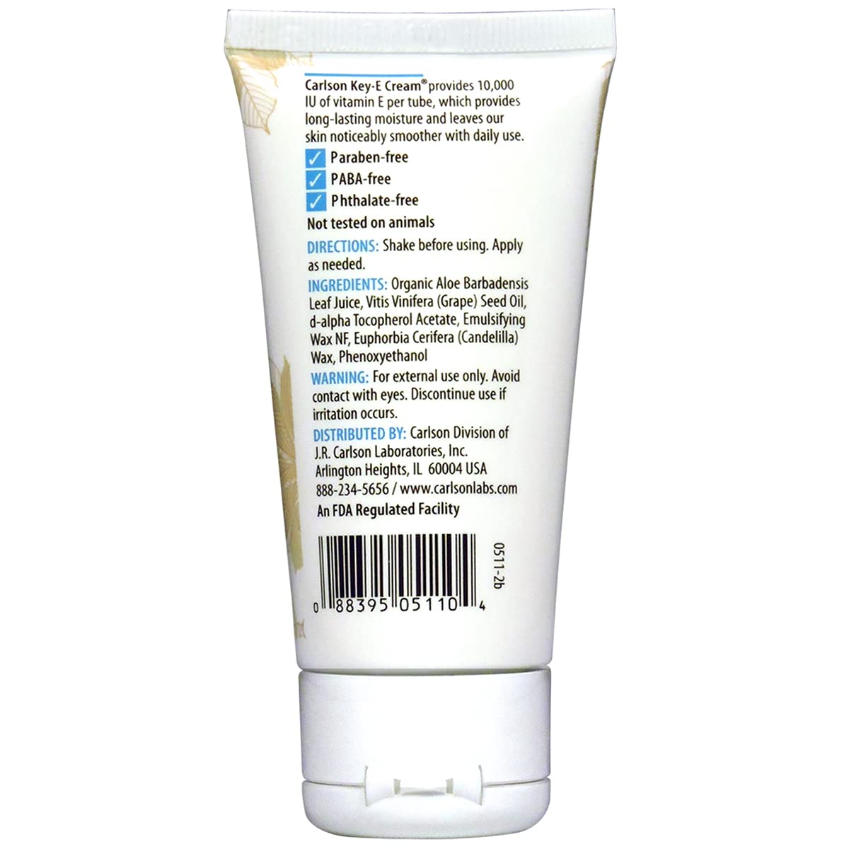 Carlson Laboratories Temp Discs/Key E Cream, 0.3 Pound