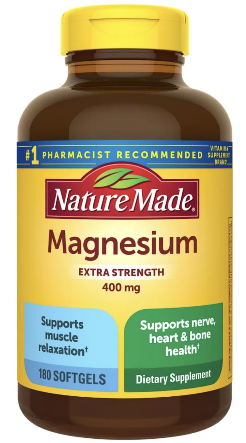 Nature Made Extra Strength Magnesium 400 mg., 180 Softgels
