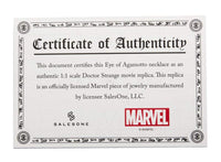 Thumbnail for Marvel’s Doctor Strange Eye of Agamotto Replica Necklace | Officially Licensed Marvel Collectible Prop | Premium Quality Movie Replicas | Superhero Accessory Perfect For Cosplay, Costumes, Halloween