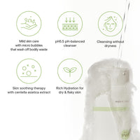 Thumbnail for IUNIK Centella Mild Facial Foaming Cleanser - Non-stripping Sub-Acid w/Centella Asiatica 49% Moisturizing pH Balancing for Oily Dry Senstivie Acne-prone skin Vegan Korean Skincare