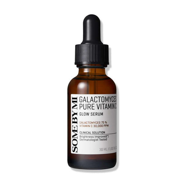SOME BY MI Galactomyces Pure Vitamin C Glow Serum - 1.01Oz, 30ml - Korean Vitamin C Face Serum for Glow Glass Skin - Dark Spot Correcting Ampule with Brightening and Elasticity Care - Korean Skin Care