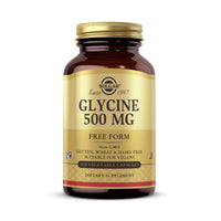 Thumbnail for Solgar Glycine 500 mg - 100 Vegetable Capsules - Non-GMO, Vegan, Gluten Free, Dairy Free, Kosher - 100 Servings