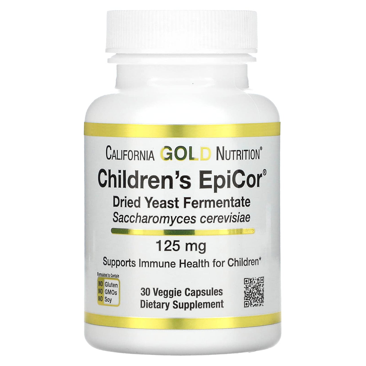 Children's Epicor, 125 mg, 30 Veggie Capsules, California Gold Nutrition