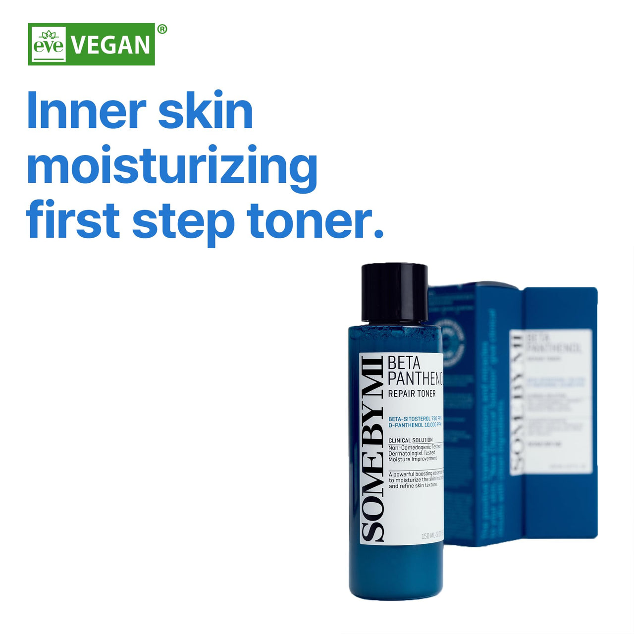 SOME BY MI Beta-Panthenol Repair Toner - 5.07Oz, 150ml - Daily Soothing Korean Toner for Face with Skin Moisturizing Effect - Rebuilding Skin Barrier with Panthenol for Milk Skin - Korean Skin Care