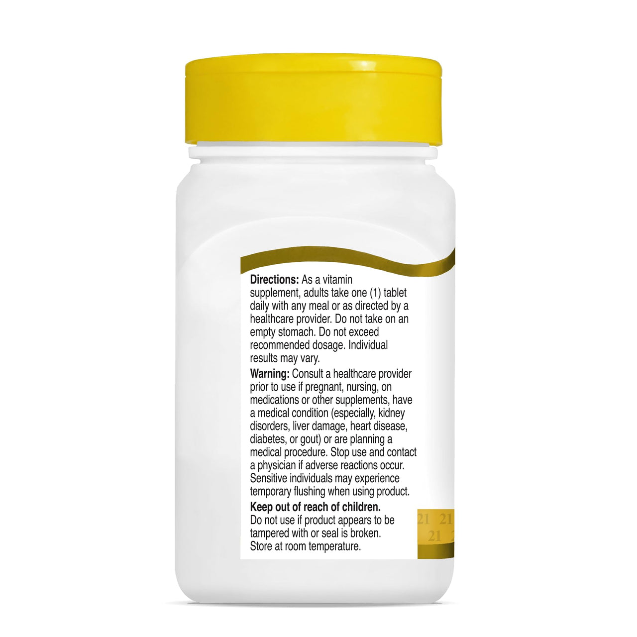 21st Century Niacin Tablets, 100 mg, 110 Count
