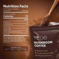 Thumbnail for Mushroom Coffee, Instant Mushroom Coffee with Cordyceps, Reishi, King Trumpet, Shitake, Turkey Tail, Lions Mane for Energy, Focus, Positive Mood & Immune Support (30 Servings)