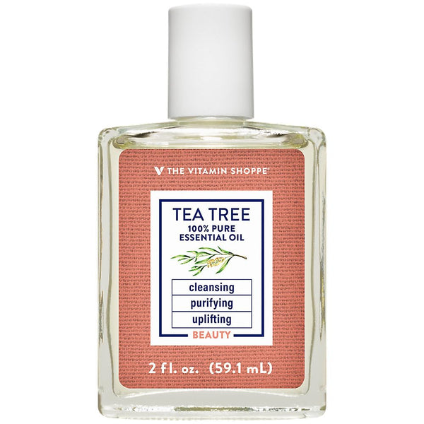 Image 1 of The Vitamin Shoppe Tea Tree Oil 100% Pure - Acne Treatment & Skin Cleansing | Australian Melaleuca Alternifolia | 2 oz | Undiluted