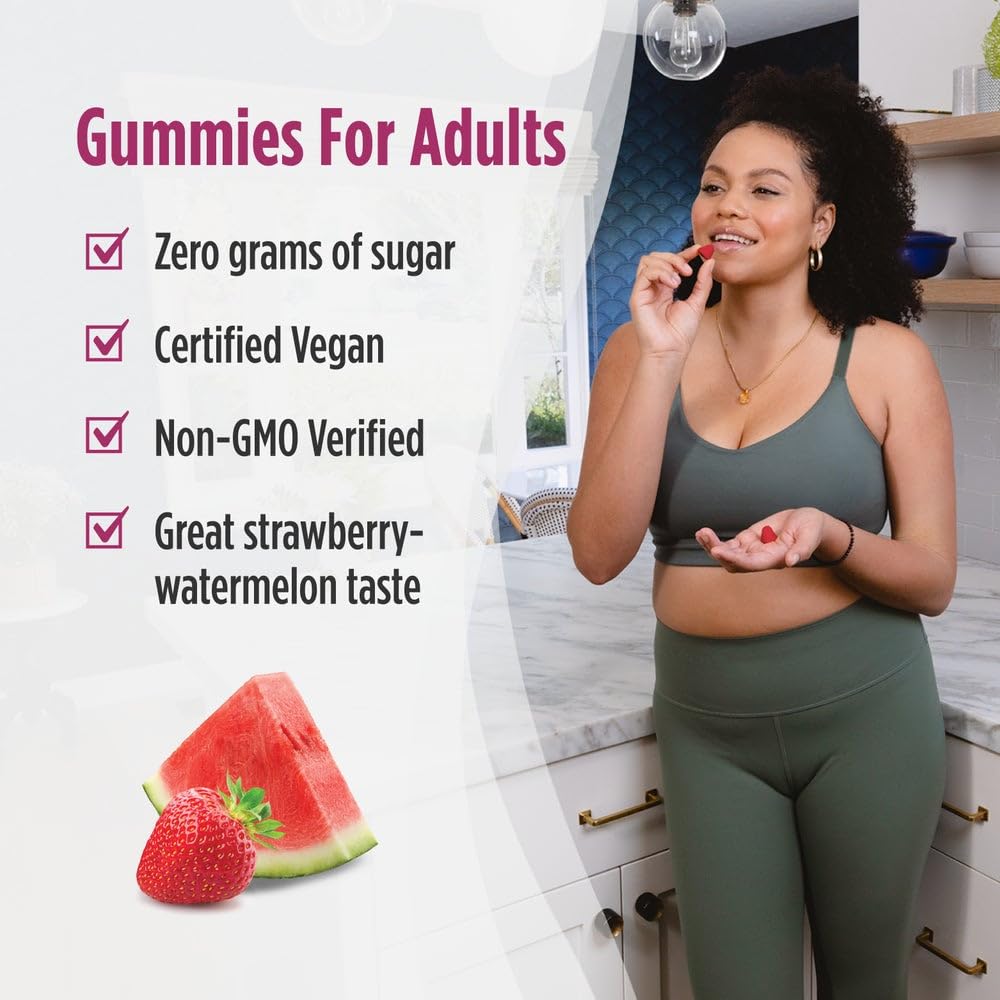 Nordic Naturals Zero Sugar Probiotic Gummies - Strawberry Watermelon Flavor - 40 Gummies - Supports Digestive Wellness & Immune Health - Non-GMO - Third Party Tested - Vegan - 20 Servings