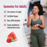 Thumbnail for Nordic Naturals Zero Sugar Probiotic Gummies - Strawberry Watermelon Flavor - 40 Gummies - Supports Digestive Wellness & Immune Health - Non-GMO - Third Party Tested - Vegan - 20 Servings