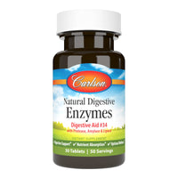 Thumbnail for Carlson - Natural Digestive Enzymes, Digestive Aid #34 with Protease, Amylase & Lipase, Digestive Support, Nutrient Absorption & Optimal Wellness, 50 Tablets