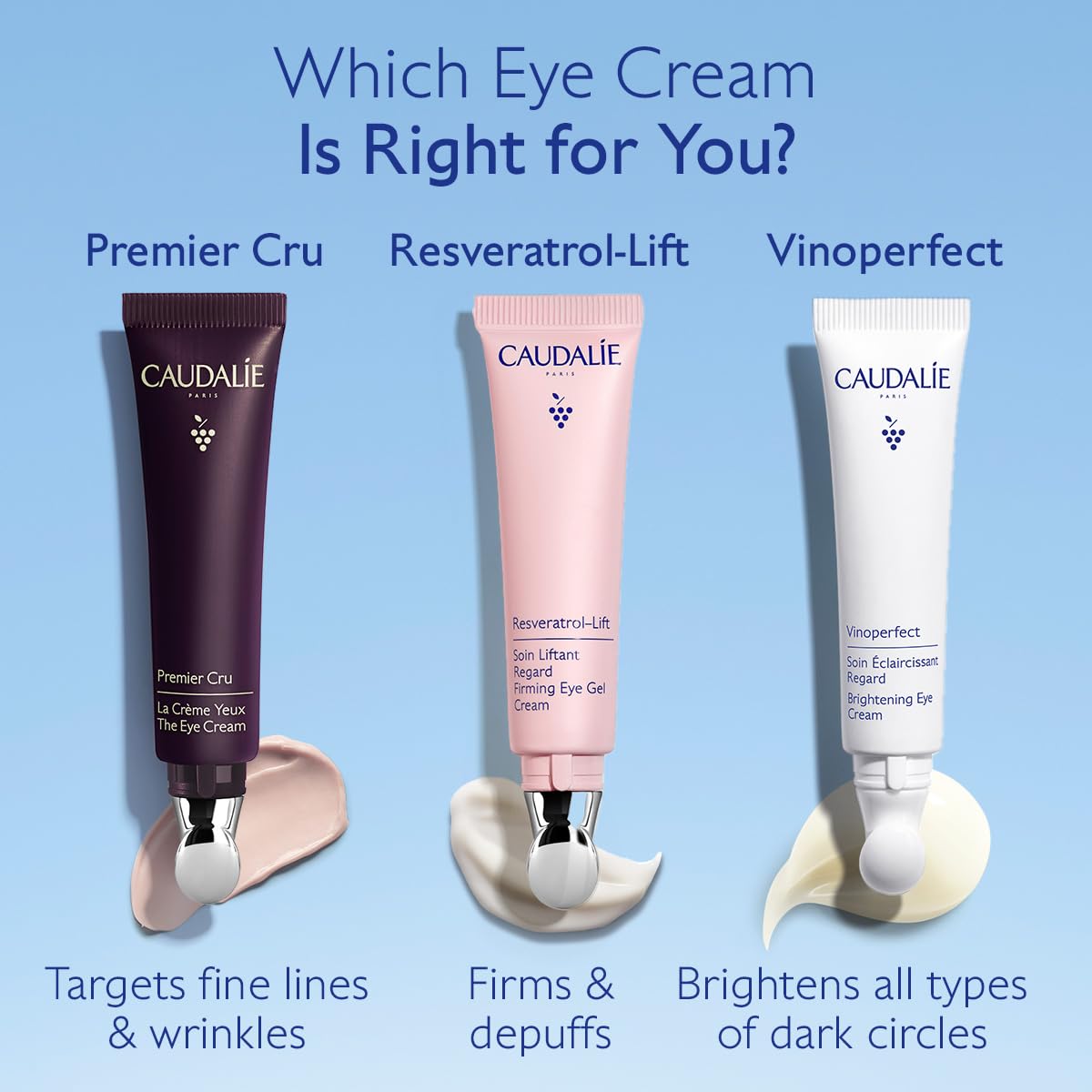 Caudalie Vinoperfect Dark Circle Brightening Caffeine Eye Cream with Niacinamide, Fragrance Free - 15 mL