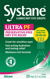 Thumbnail for Systane Ultra Lubricant Eye Drops, 25 Count
