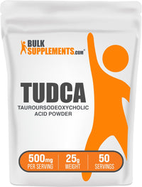 Thumbnail for BulkSupplements.com TUDCA Powder - Tauroursodeoxycholic Acid, TUDCA 500mg - TUDCA Supplement for Liver Support - Gluten Free, 500mg per Serving, 25g (0.88 oz) (Pack of 1)