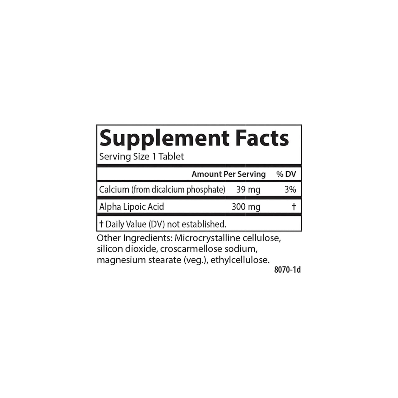 Carlson - Alpha Lipoic Acid, 300 mg, Energy Production, Universal Antioxidant, 30 Tablets