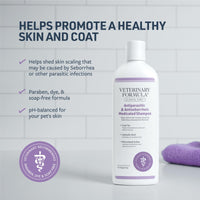 Thumbnail for Veterinary Formula Clinical Care Antiparasitic & Antiseborrheic Medicated Dog Shampoo, 16 oz – Paraben, Dye, Soap Free – Hydrating and Antifungal Shampoo for Dogs, White